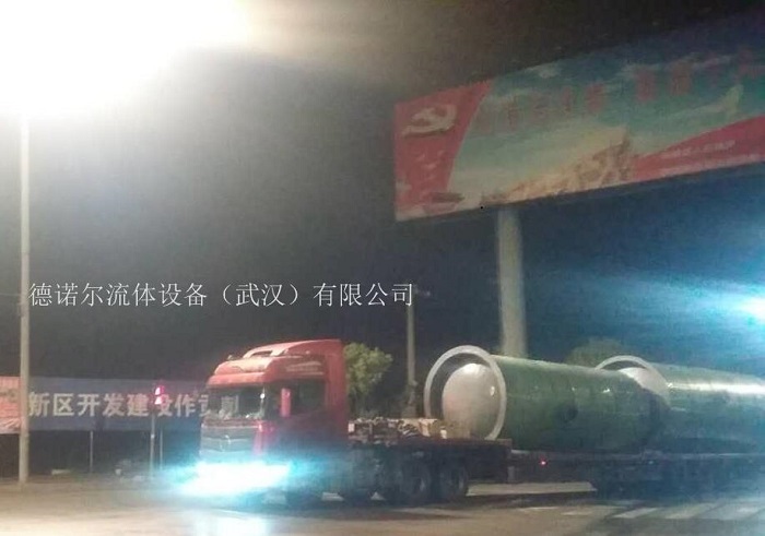 一体化泵站夜间送货图